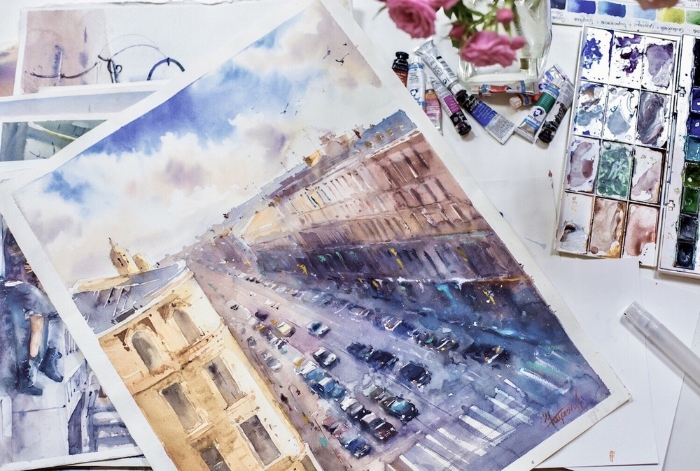 Городской пейзаж акварелью - Майорова (2016)_0.jpg